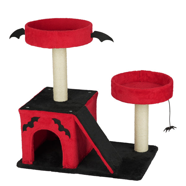 Meowtain Climber's Aesthetic Black & Red Designer Cat Tree