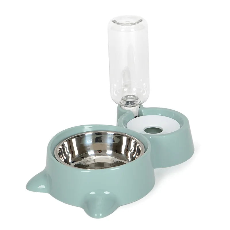 Crest & Coral's Automatic Cat Bowl Water & Food Feeder