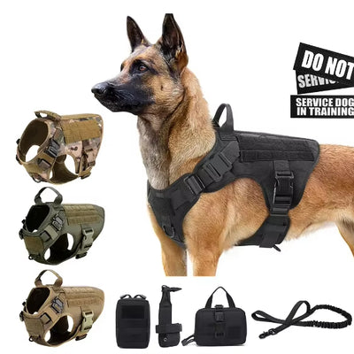 Pet Harness Luxury Dog Leash Set Chest Dog  Nylon Camouflage Dog Harness