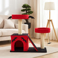 Meowtain Climber's Aesthetic Black & Red Designer Cat Tree